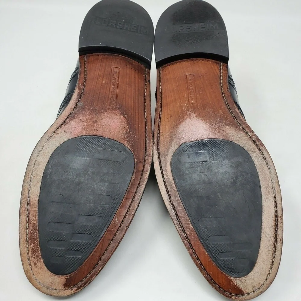 Florsheim Lexington Black Leather Oxford Wingtip